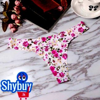 PURPLE BLOSSOMS G-STRING PANTY
