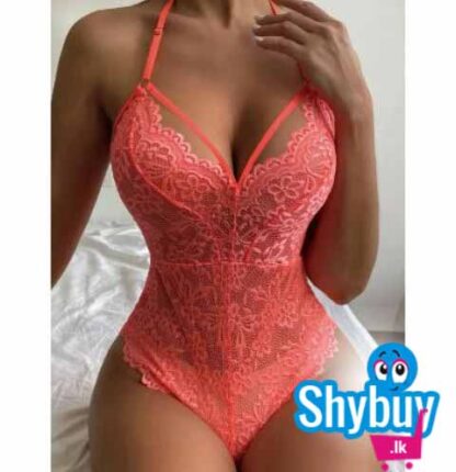 DELICIOUS PINK LACY BODY-SUIT