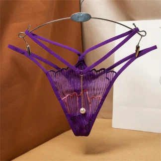 DANGLY PURPLE G-STRING PANTY